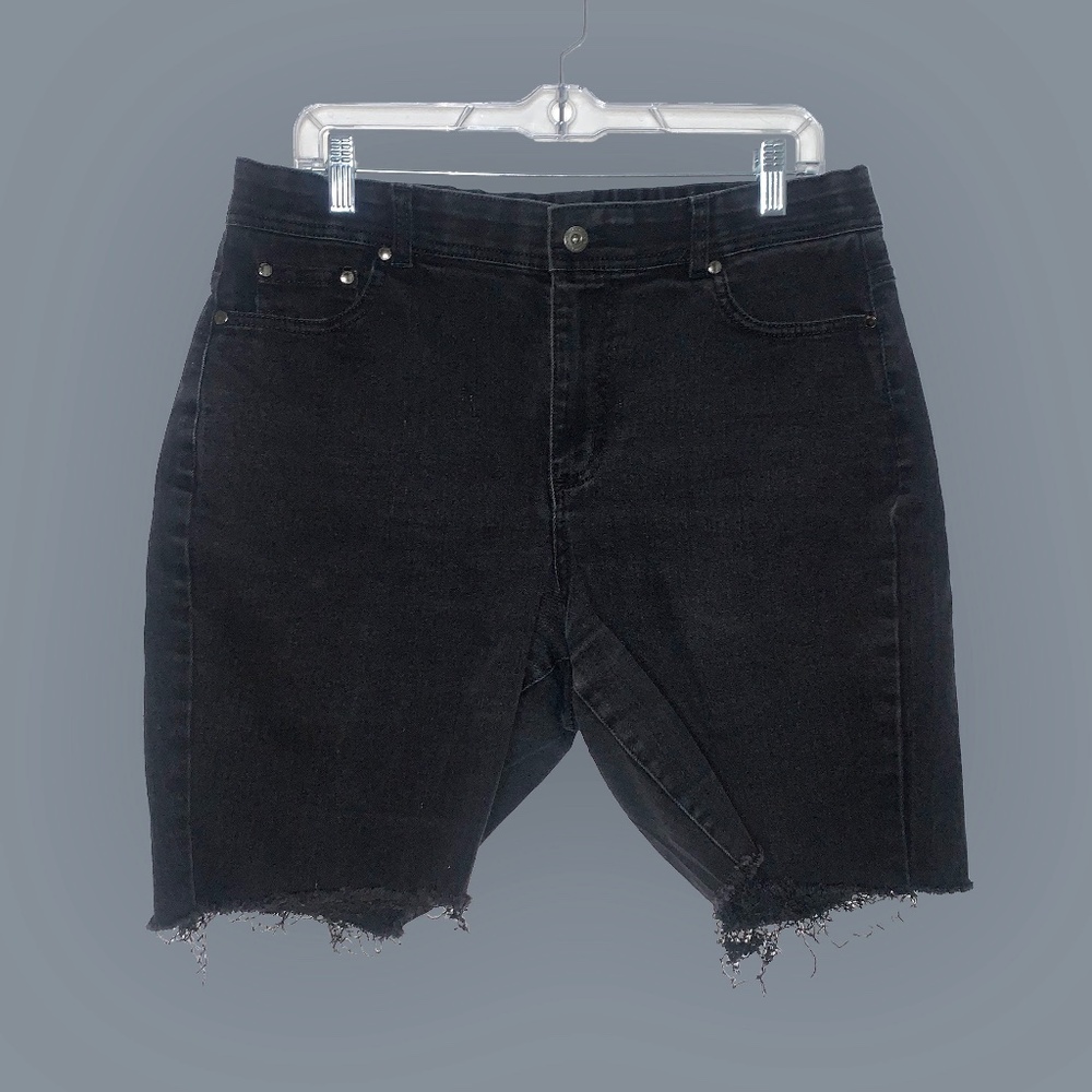 High-Waisted Black Shorts